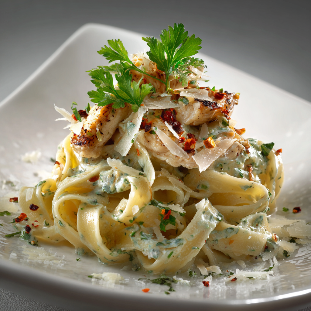 Spicy Truffle Chili Chicken Pasta Recipe - Recipe Image