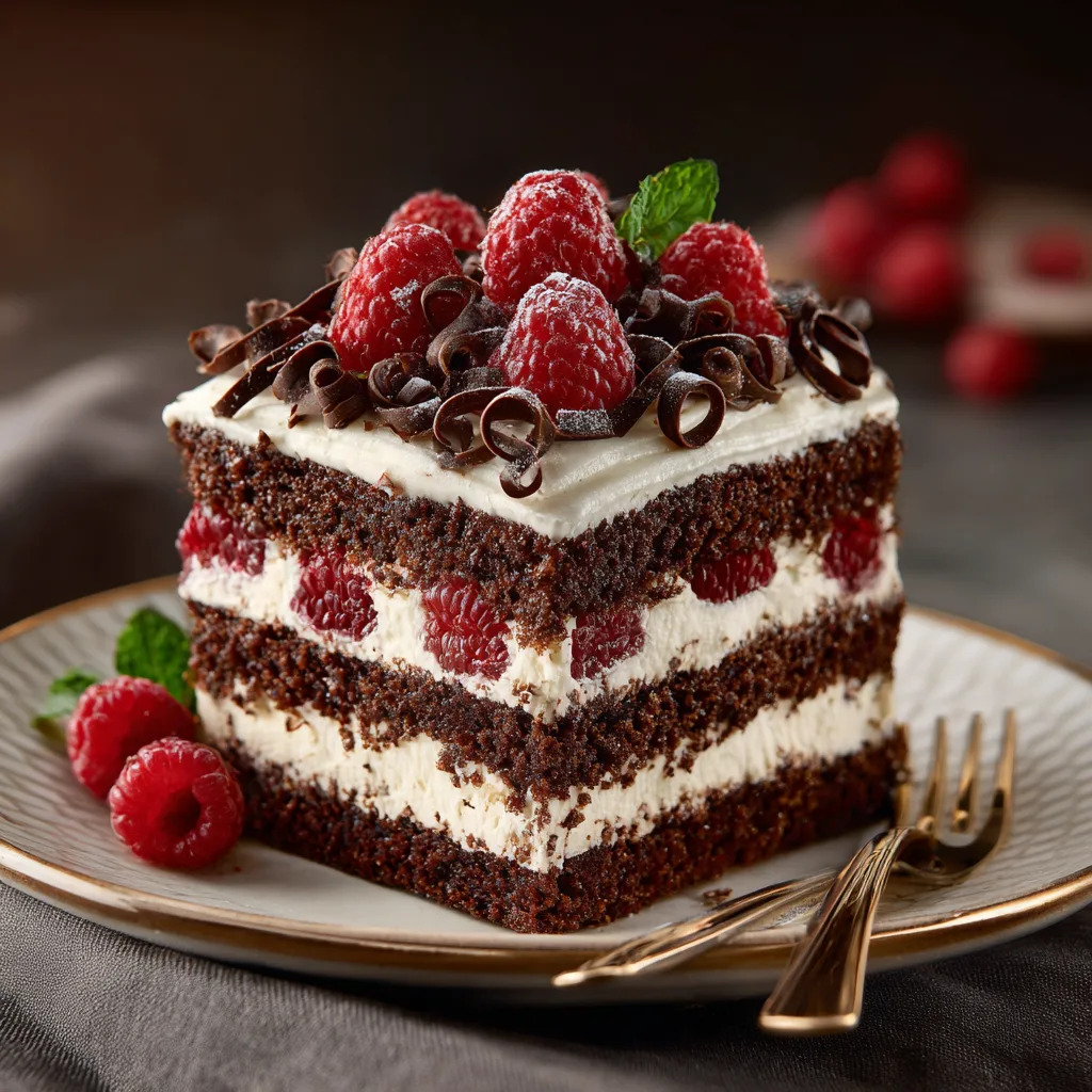 Chocolate Raspberry Velvet Cake Recipe - Recipe Image