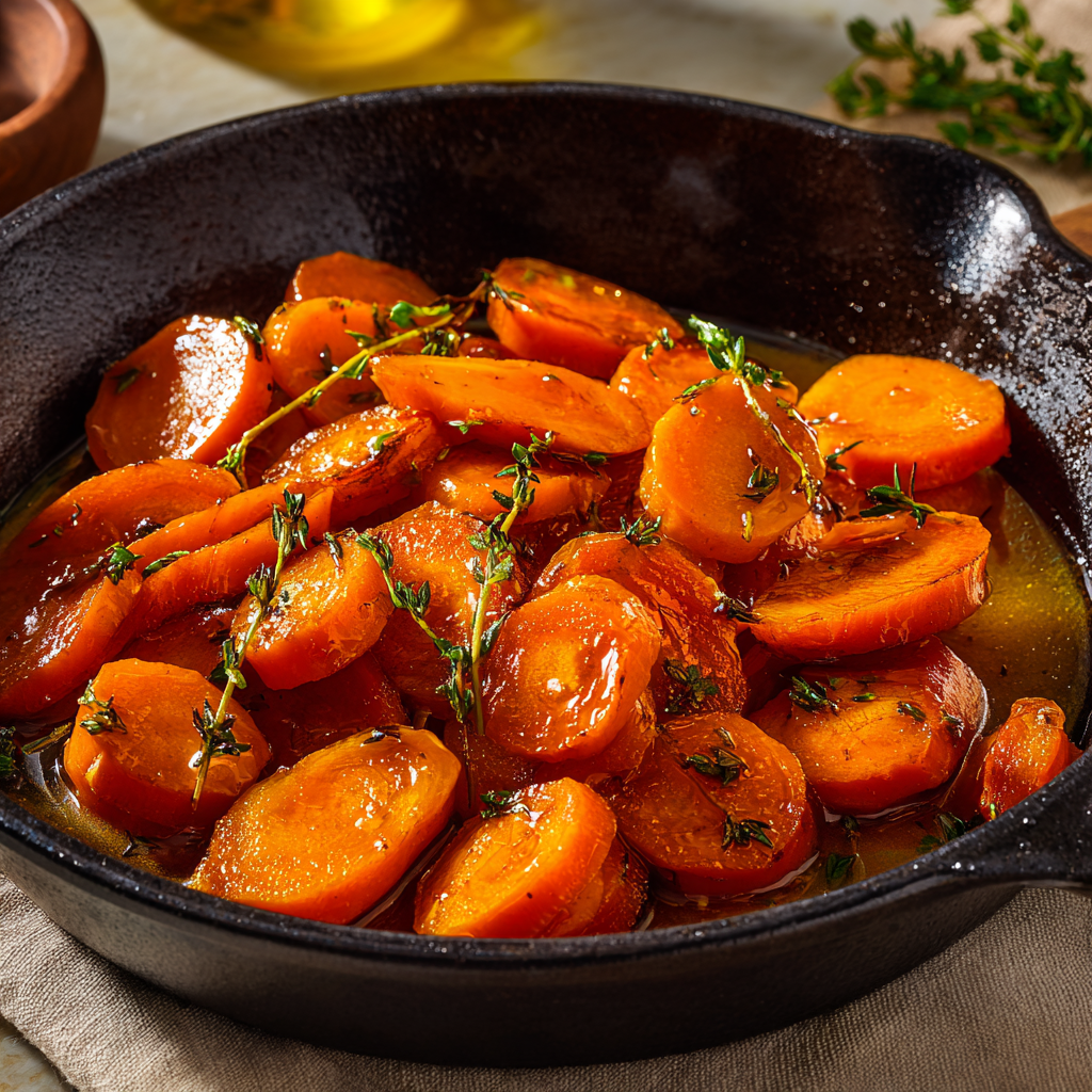 Honey Glazed Carrot Skillet Recipe - Recipe Image