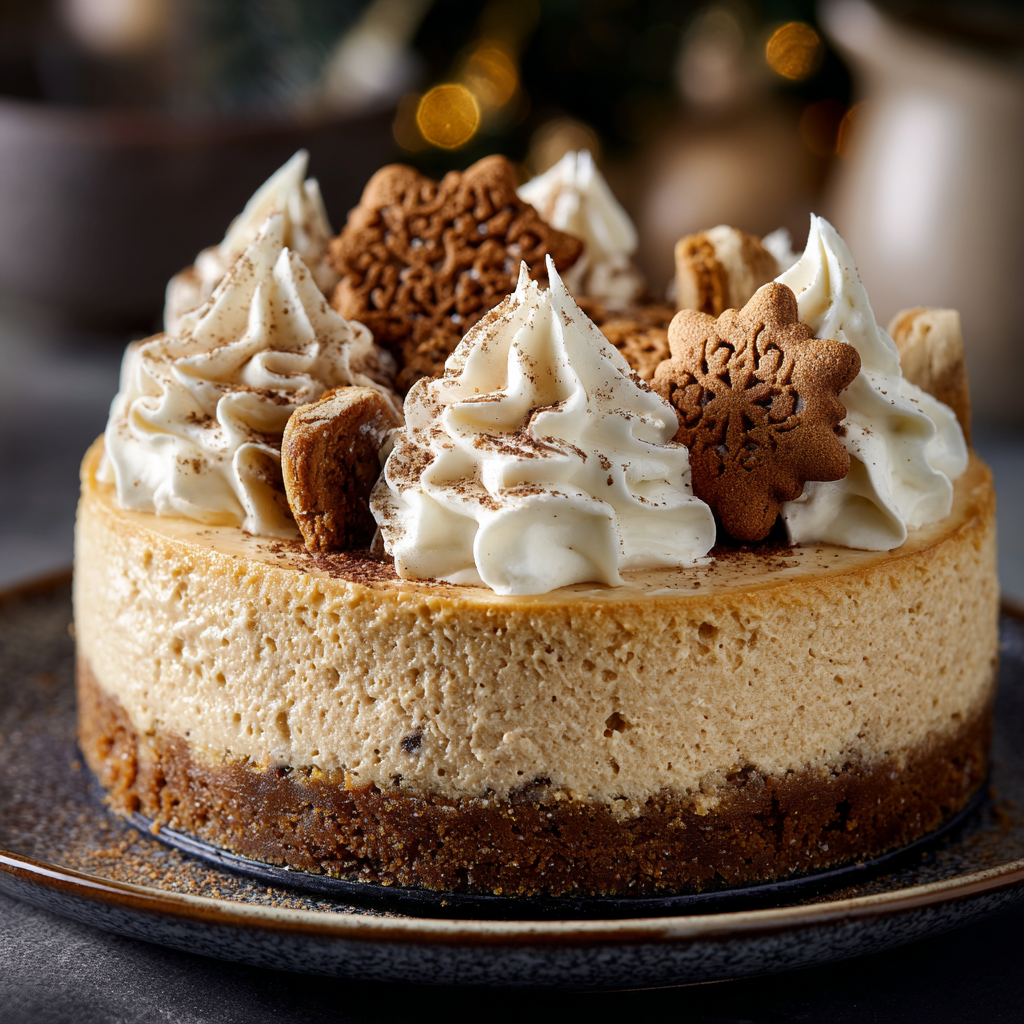 Gingerbread Spice Cheesecake Recipe - Recipe Image