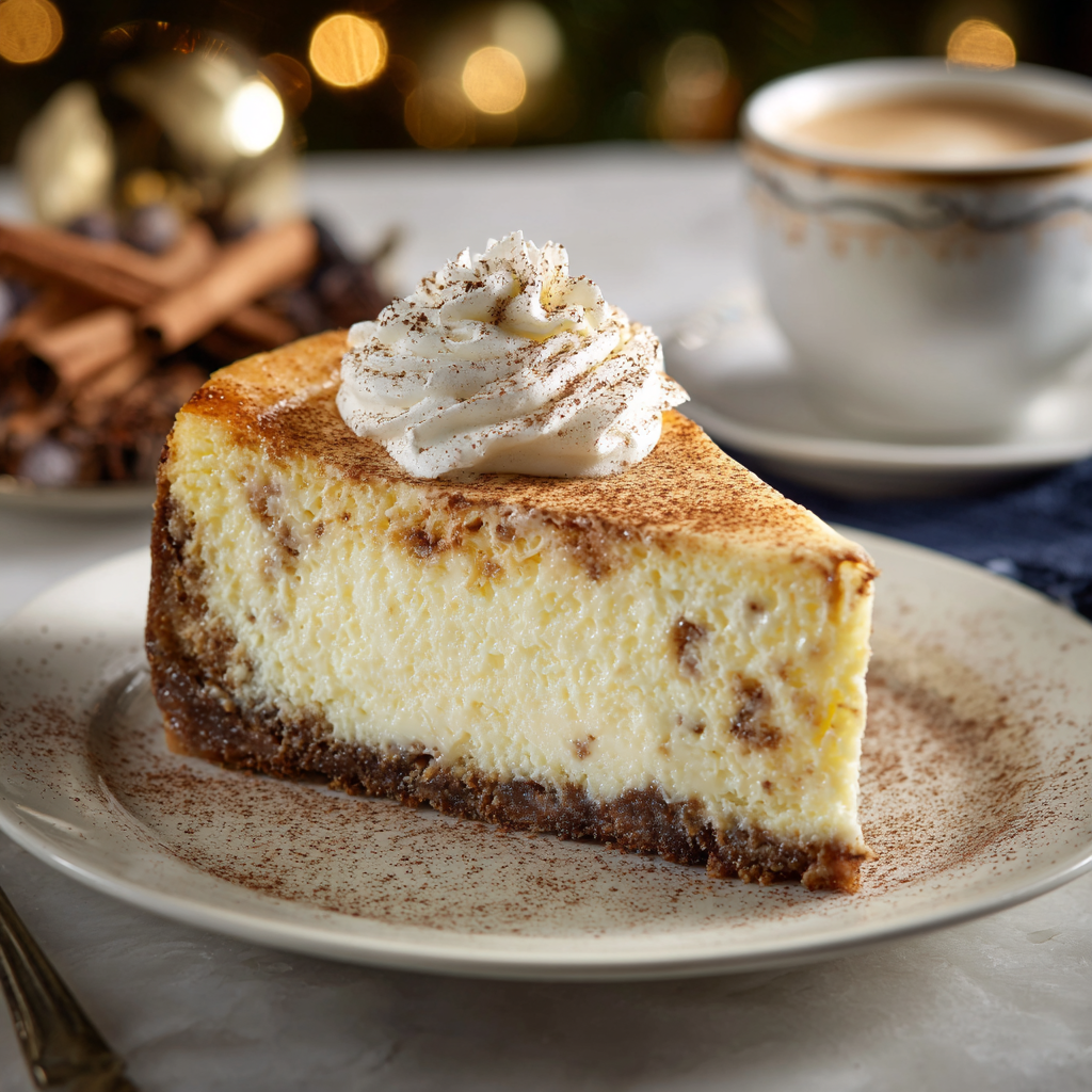 Eggnog Cheesecake Recipe - Recipe Image