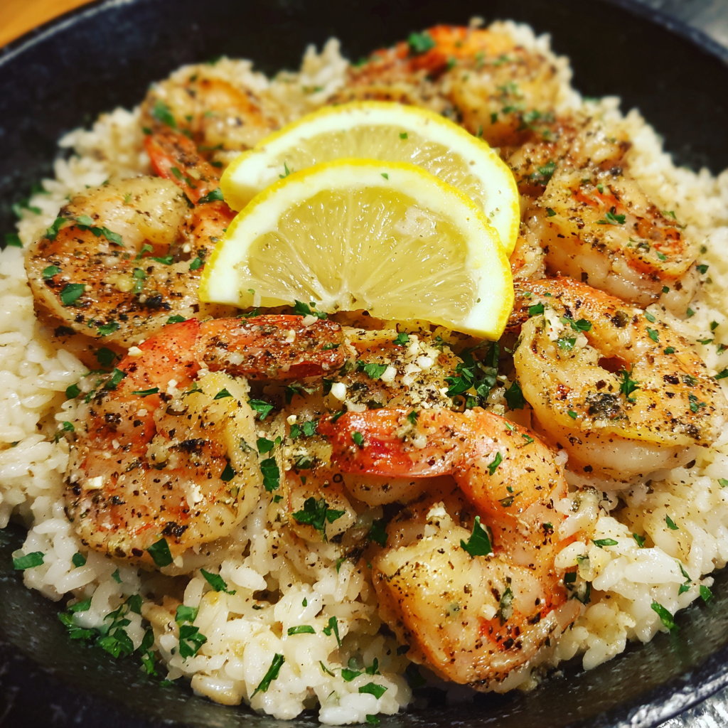 Lemon Pepper Chicken Shrimp Rice: Sharp & Savory Recipe - Recipe Image