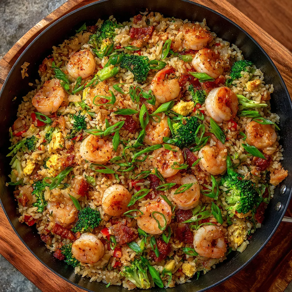 One-Pan Chicken Shrimp Fried Rice: Fast & Loaded Recipe 3 One-Pan Chicken Shrimp Fried Rice: Fast & Loaded Recipe - Recipe Image