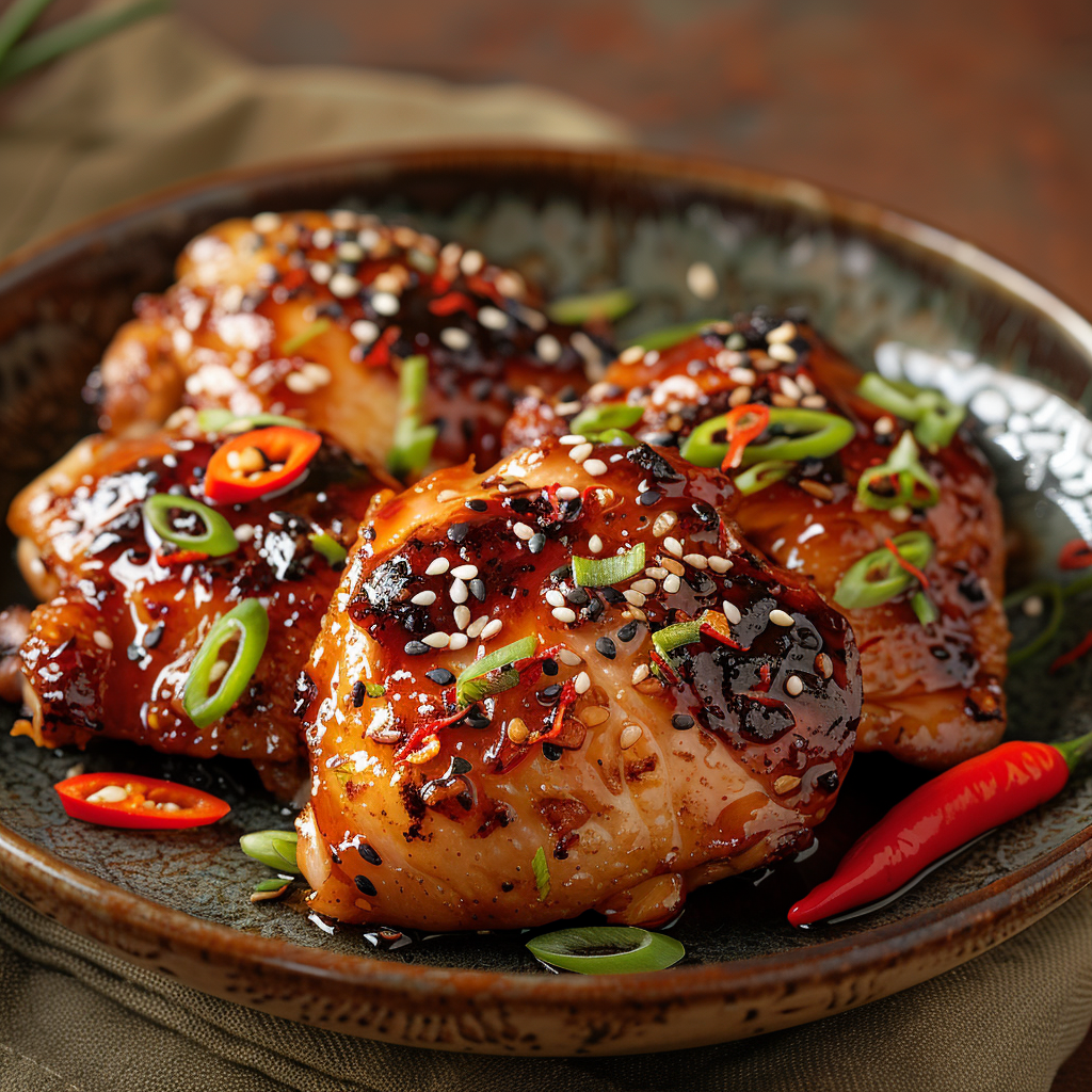 Spicy Honey Glazed Chicken Thighs: Sweet Heat Perfection Recipe - Recipe Image