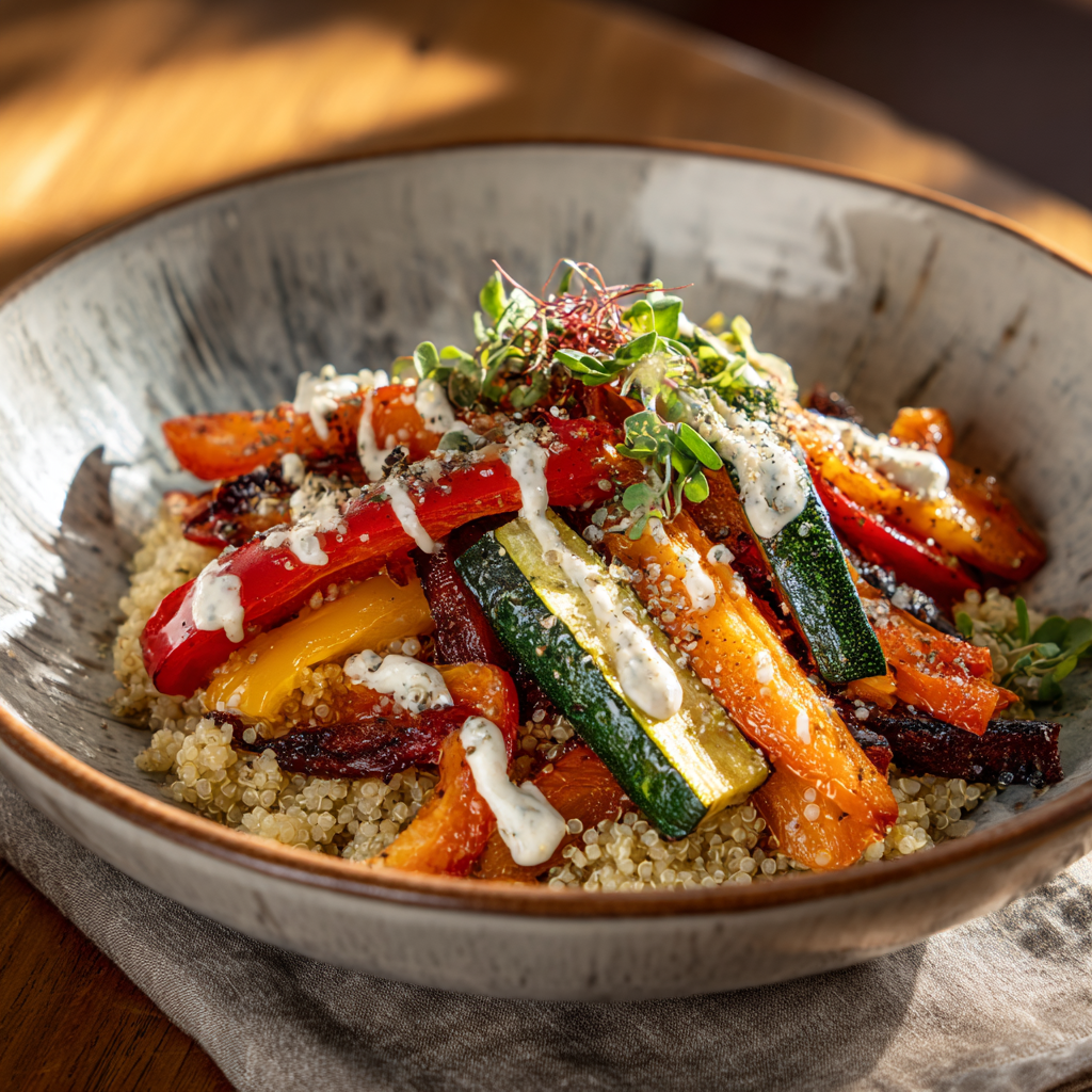 Roasted Vegetable Quinoa Bowl Recipe - Recipe Image
