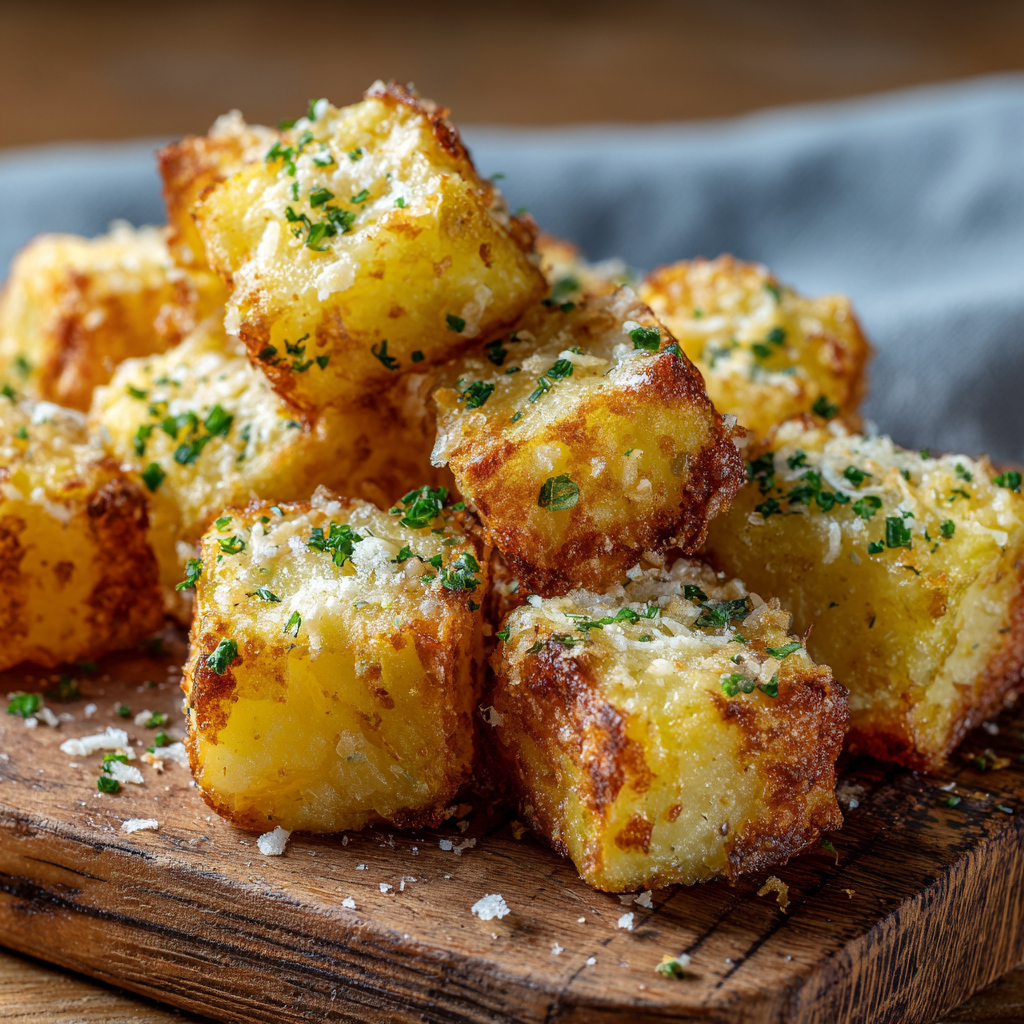 Crispy Parmesan Potato Bites Recipe - Recipe Image