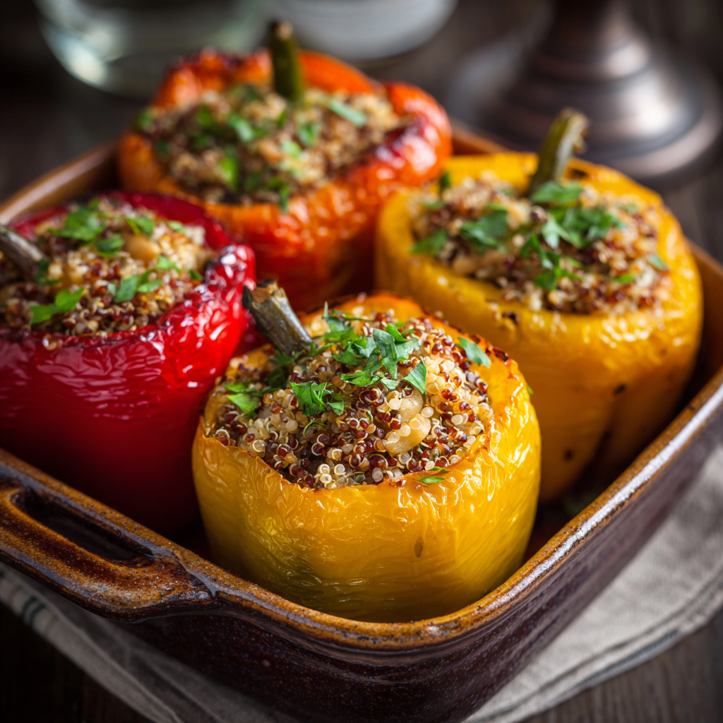Mediterranean Stuffed Bell Peppers Recipe - Recipe Image