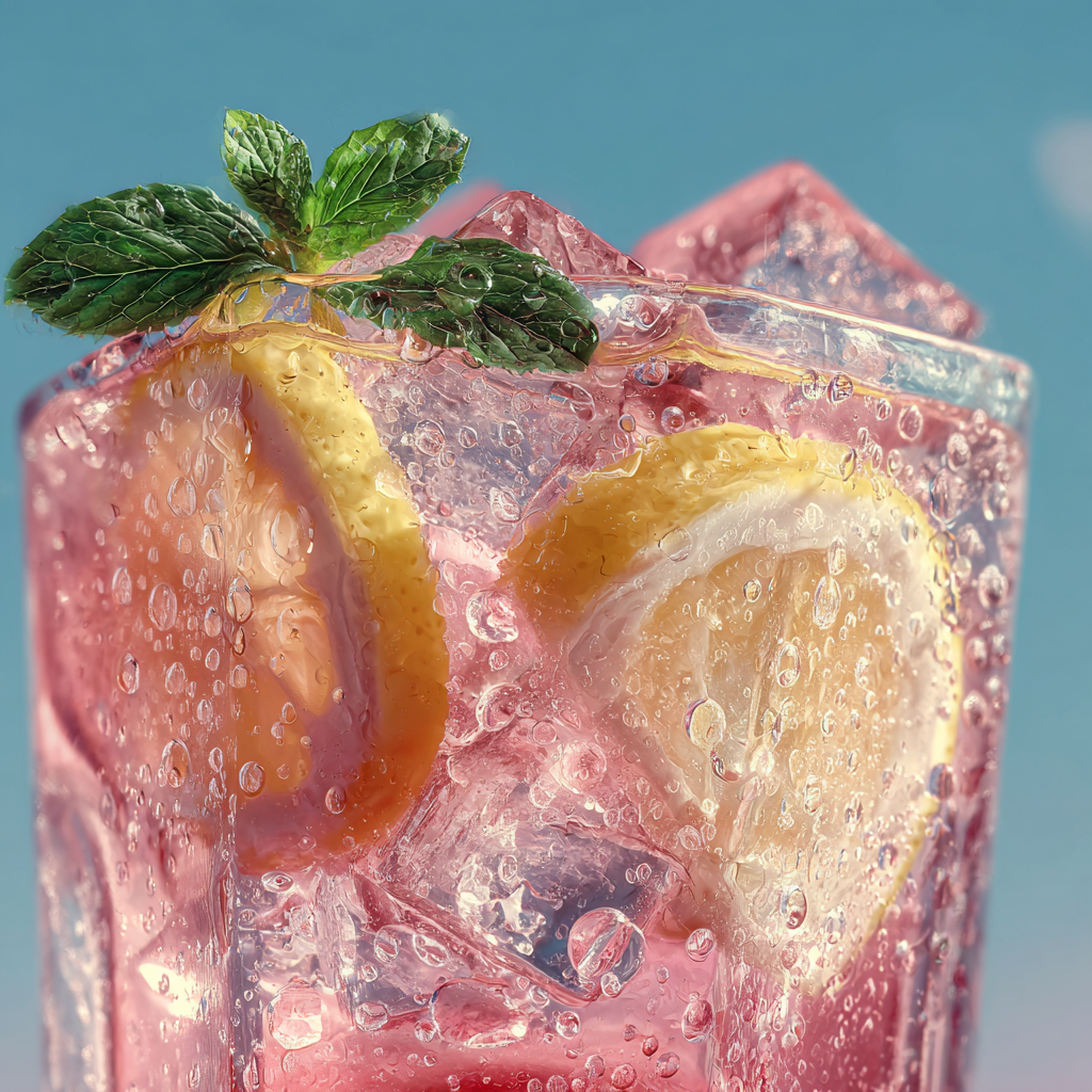 Iced Guava White Tea Lemonade Recipe - Recipe Image