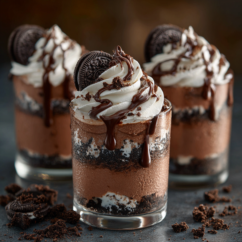 Oreo Nutella Parfait Cups Recipe - Recipe Image