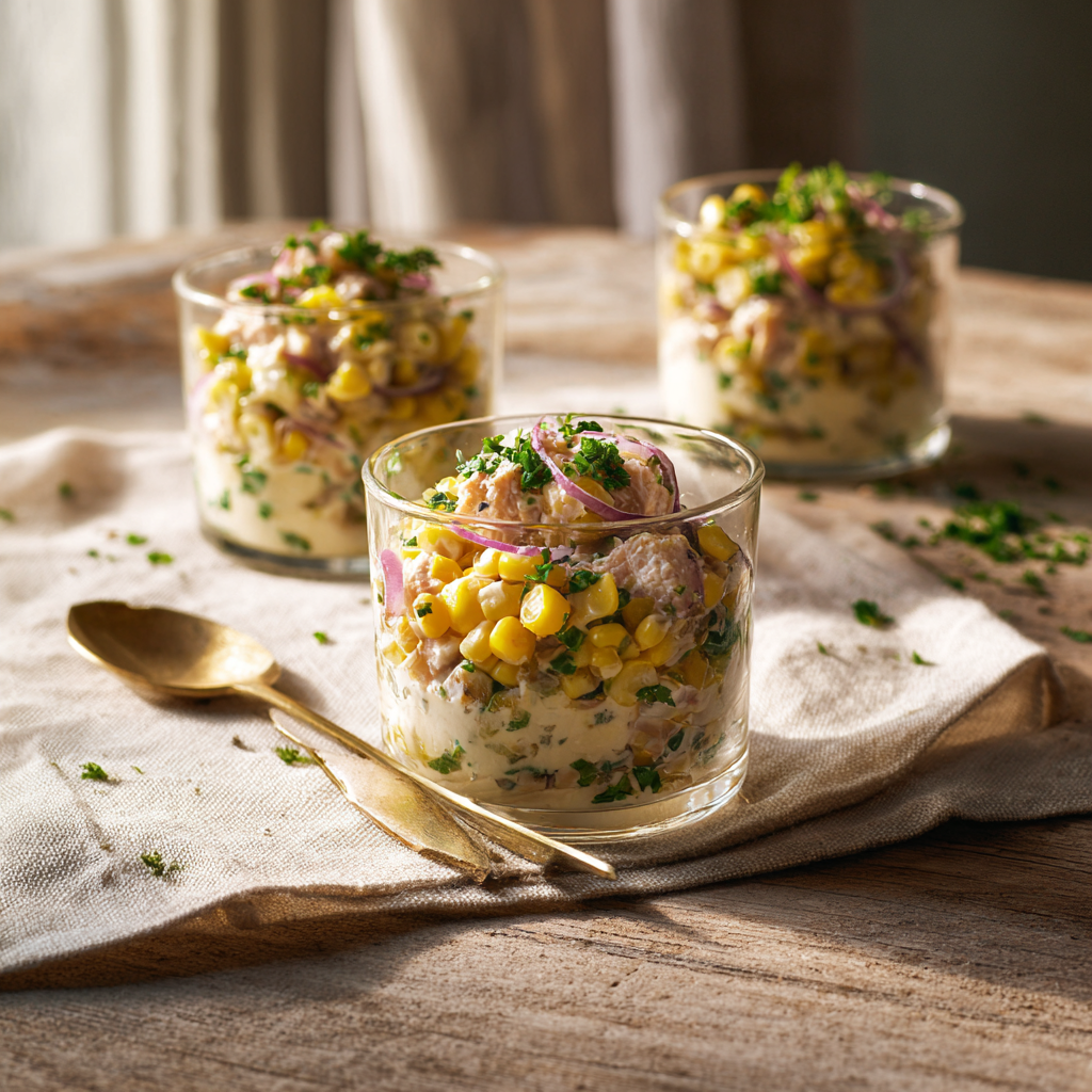 Tuna Sweet Corn Savory Cups Recipe 3 Tuna Sweet Corn Savory Cups Recipe - Recipe Image