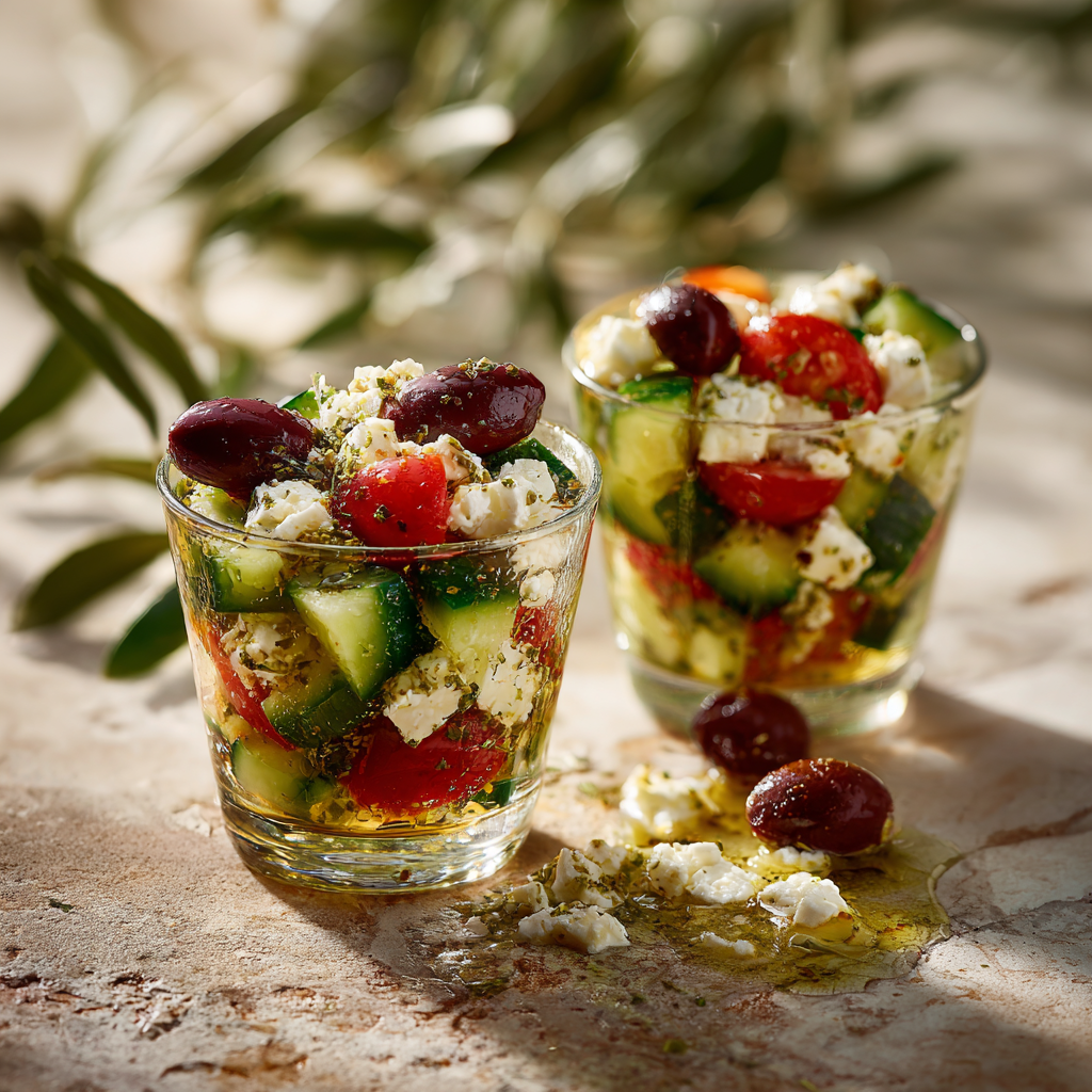 Mediterranean Feta Olive Cups Recipe - Recipe Image