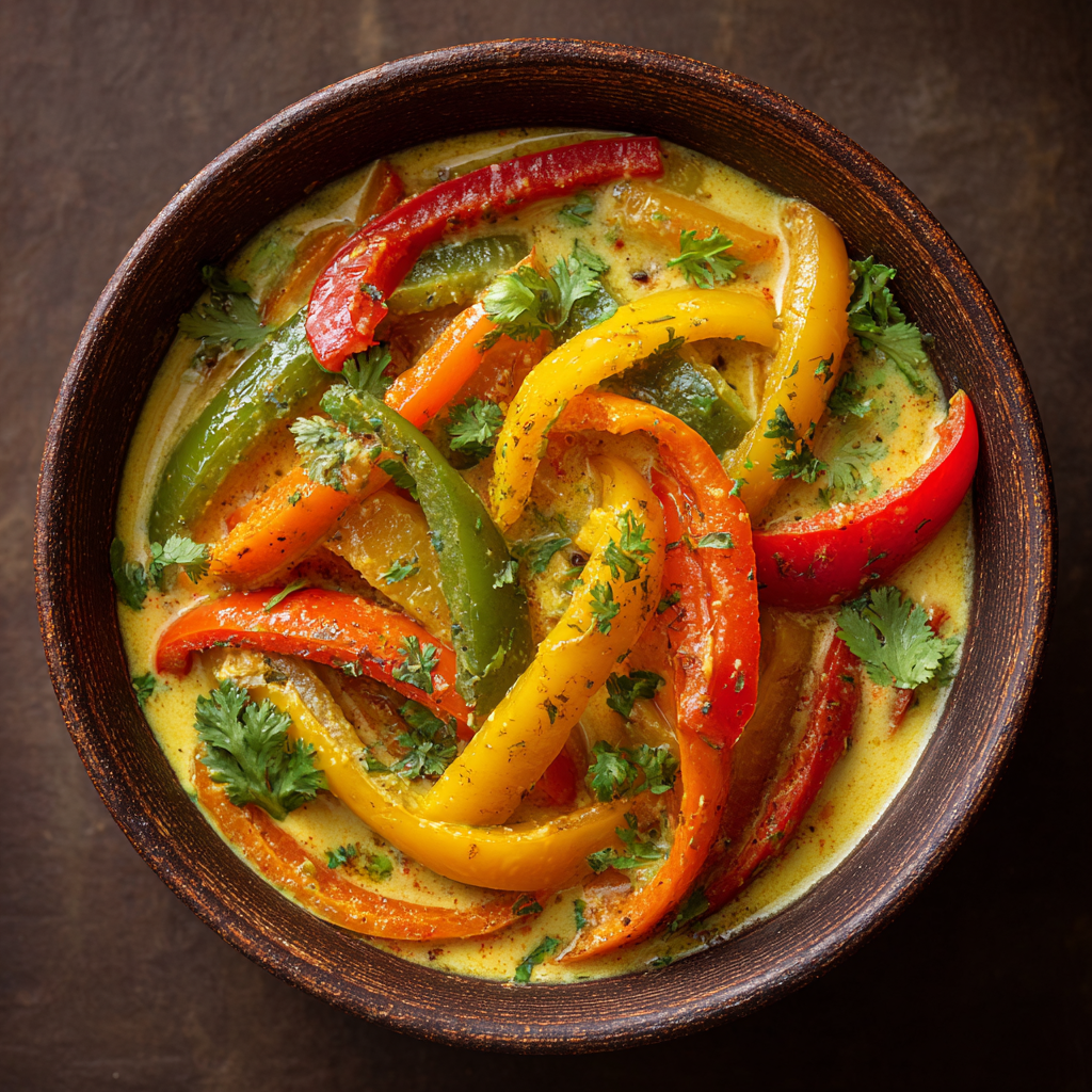 Vegan curry with bell pepper Recipe - Recipe Image