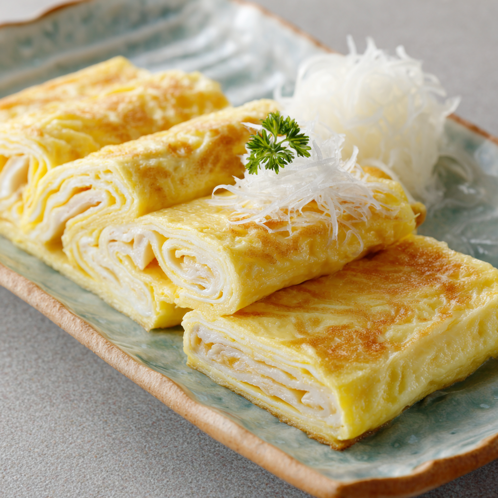 Dashimaki Tamago (Japanese Rolled Omelette) Recipe 3 Dashimaki Tamago (Japanese Rolled Omelette) Recipe - Recipe Image