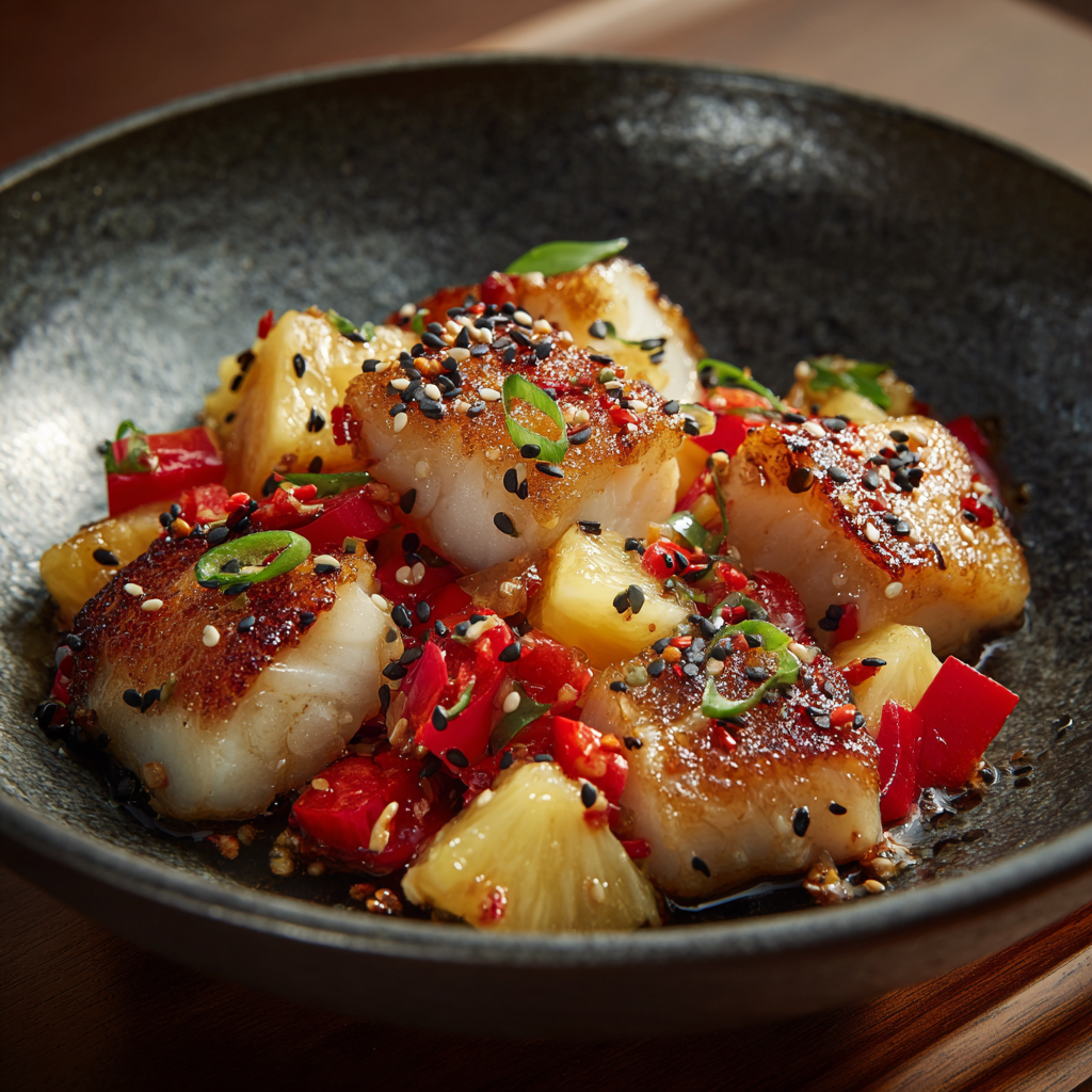 Fish & Pineapple Stir Fry Recipe - Recipe Image