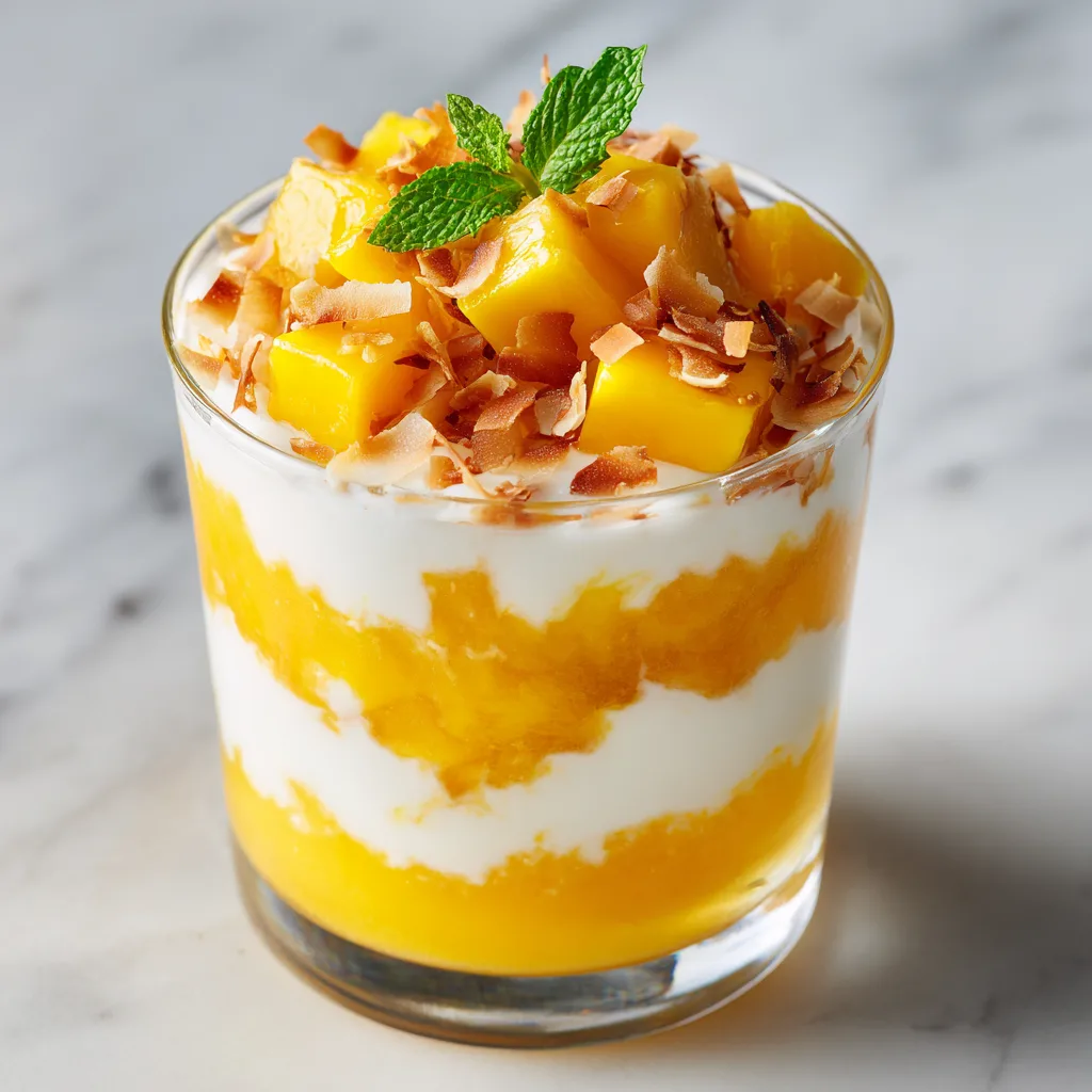 Coconut Mango Parfait Recipe 3 Coconut Mango Parfait Recipe - Recipe Image