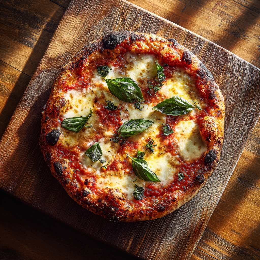 Margherita Oven Pizza Recipe - Recipe Image