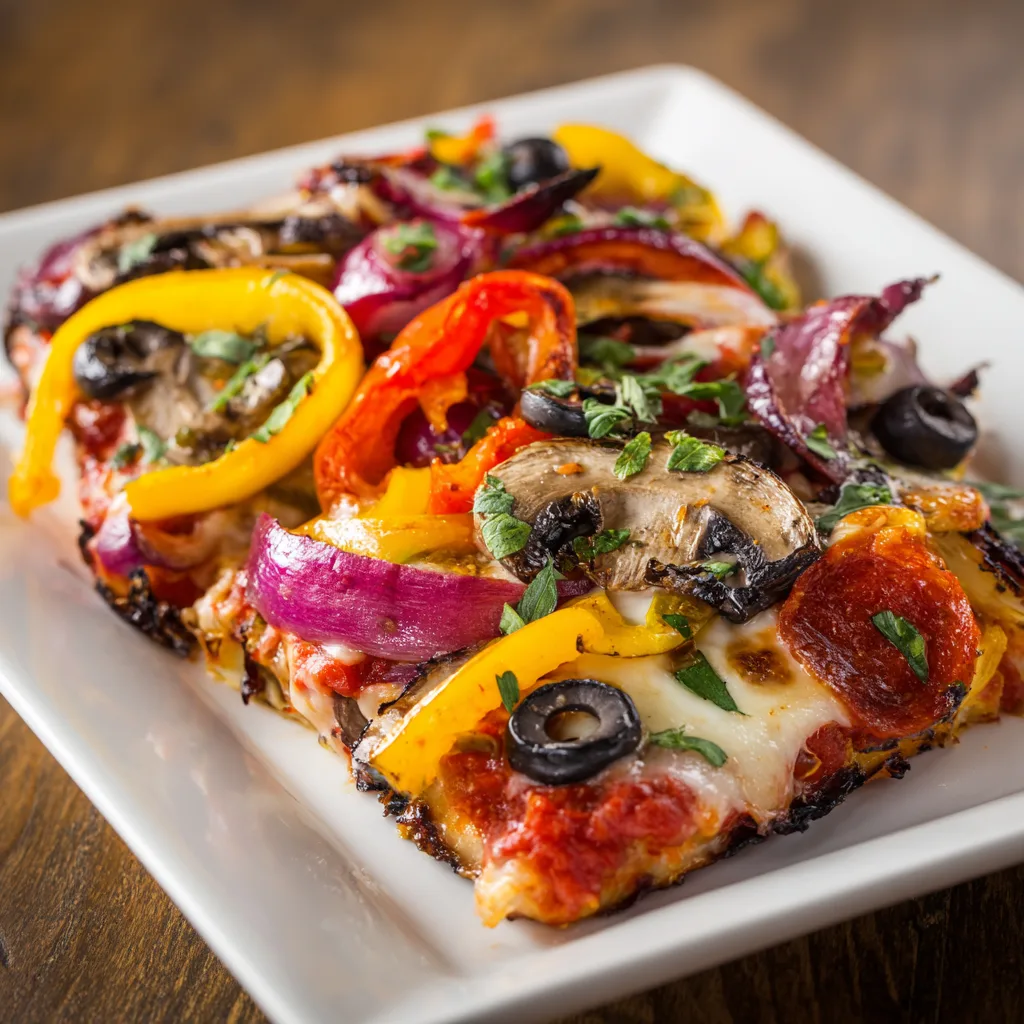 Veggie Supreme Pizza Recipe 3 Veggie Supreme Pizza Recipe - Recipe Image
