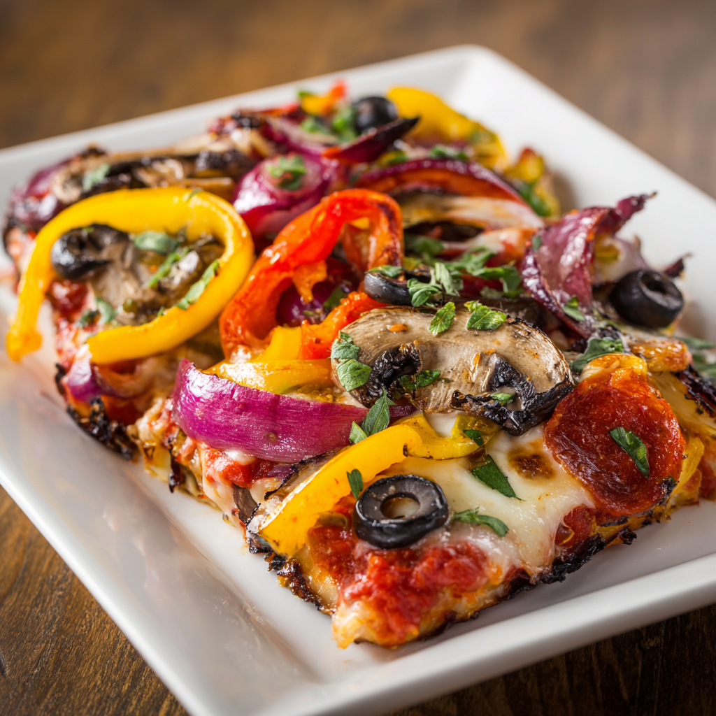Veggie Supreme Pizza Recipe - Recipe Image