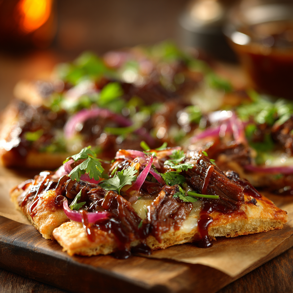 BBQ Beef Pizza Recipe - Recipe Image