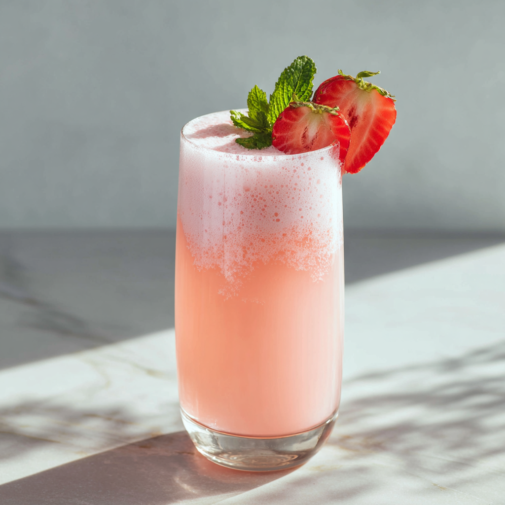 Strawberry Gin Fizz Recipe - Recipe Image
