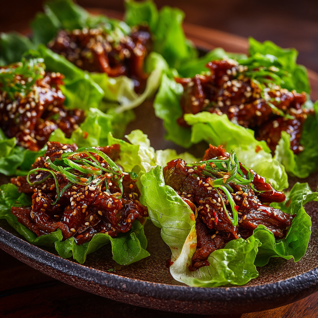 Firecracker Beef Lettuce Wraps Recipe - Recipe Image