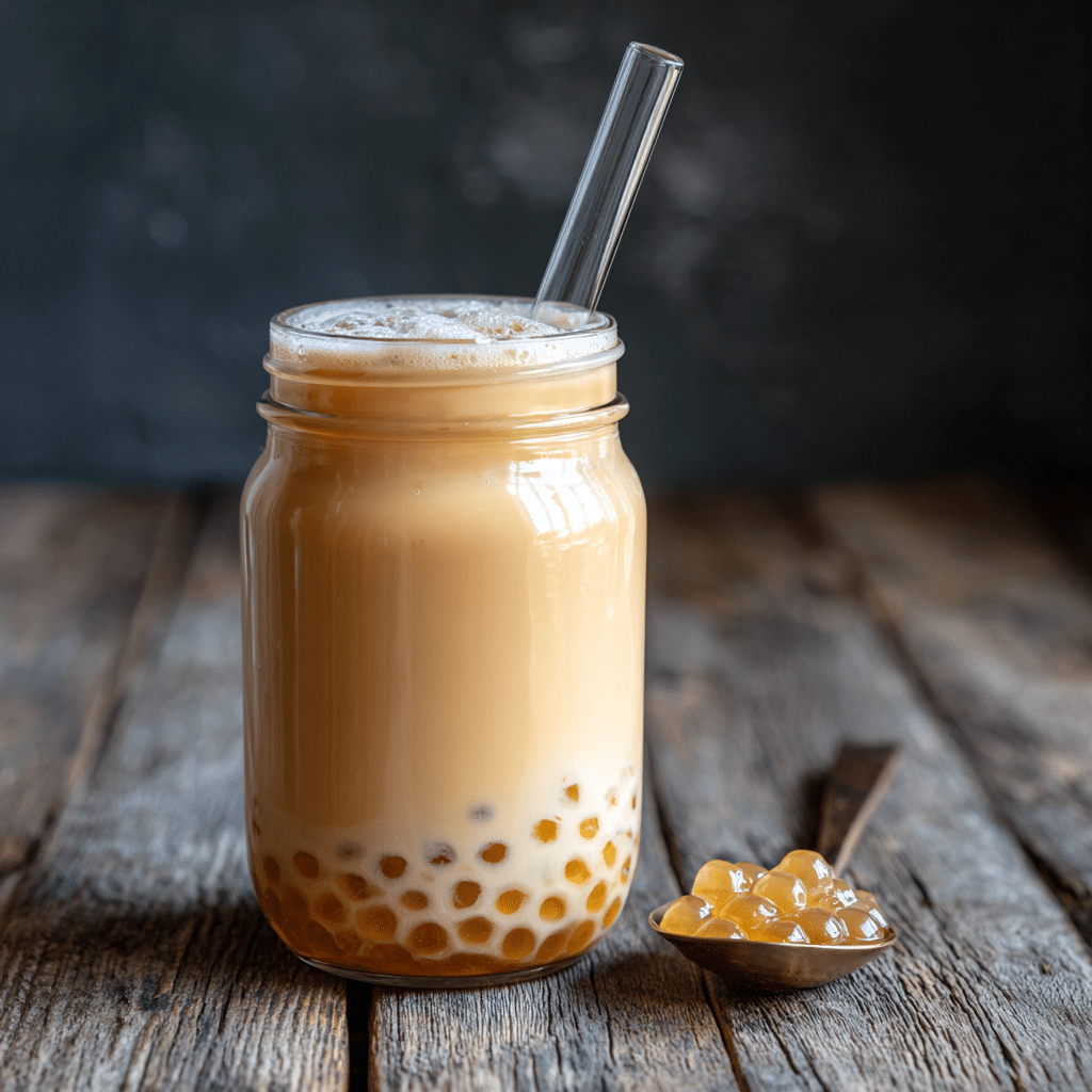 Sago Boba- Sago Milk Tea Recipe - Recipe Image