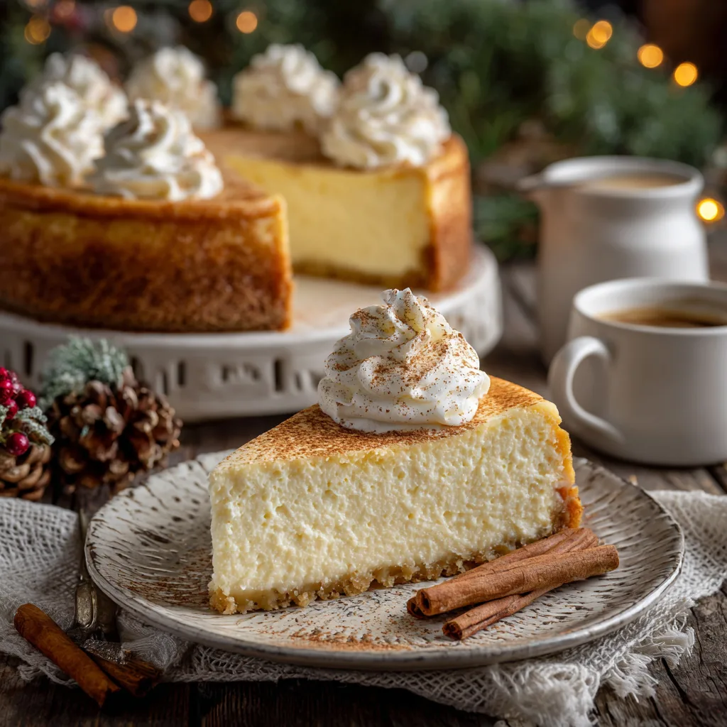 Eggnog Cheesecake Recipe - Recipe Image