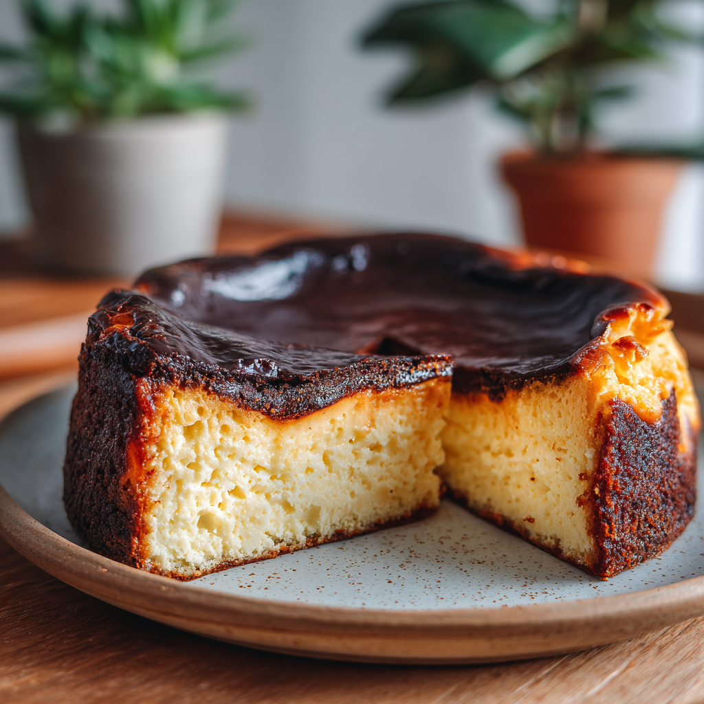 Burnt Basque Cheesecake Recipe - Recipe Image