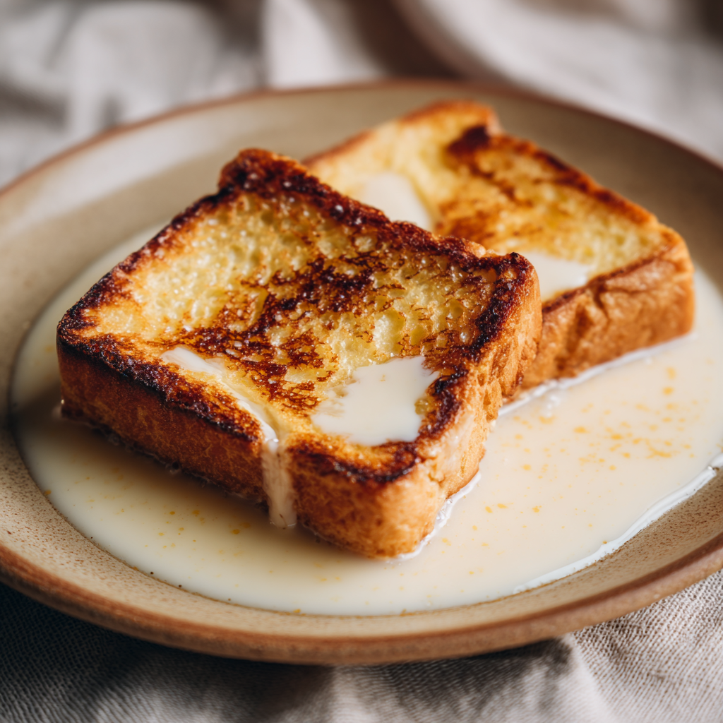 Milk Toast Sweet Version: Cozy Aesthetic Trend Recipe - Recipe Image