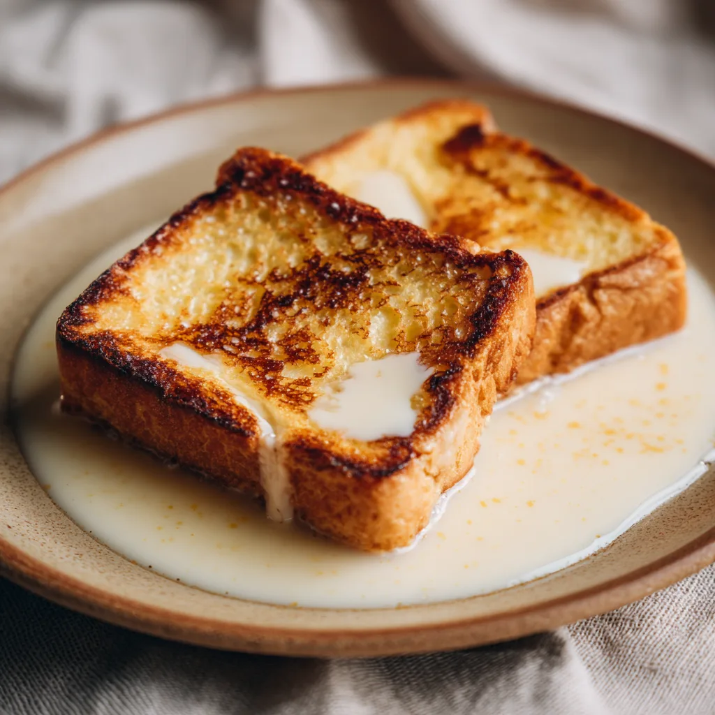 Milk Toast Sweet Version: Cozy Aesthetic Trend Recipe - Recipe Image