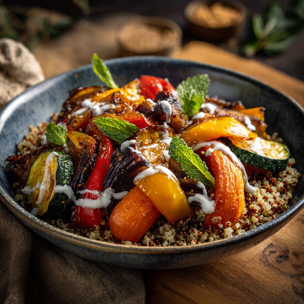 Roasted Vegetable Quinoa Bowl Recipe - Recipe Image