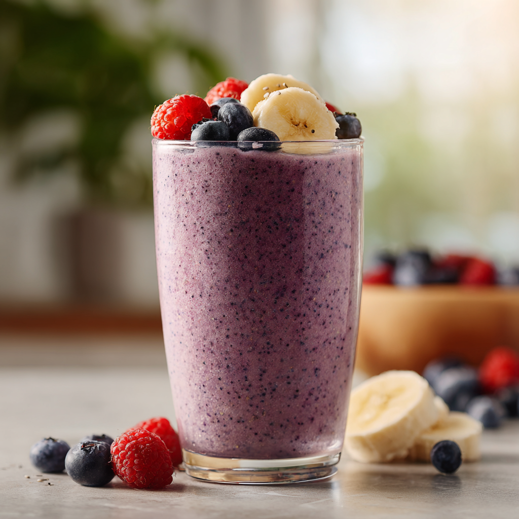 Mixed Berry Banana Smoothie Recipe