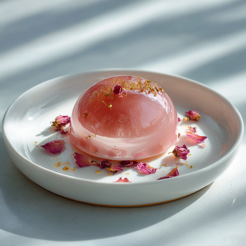 Lychee Rose Crystal Dome Recipe - Recipe Image