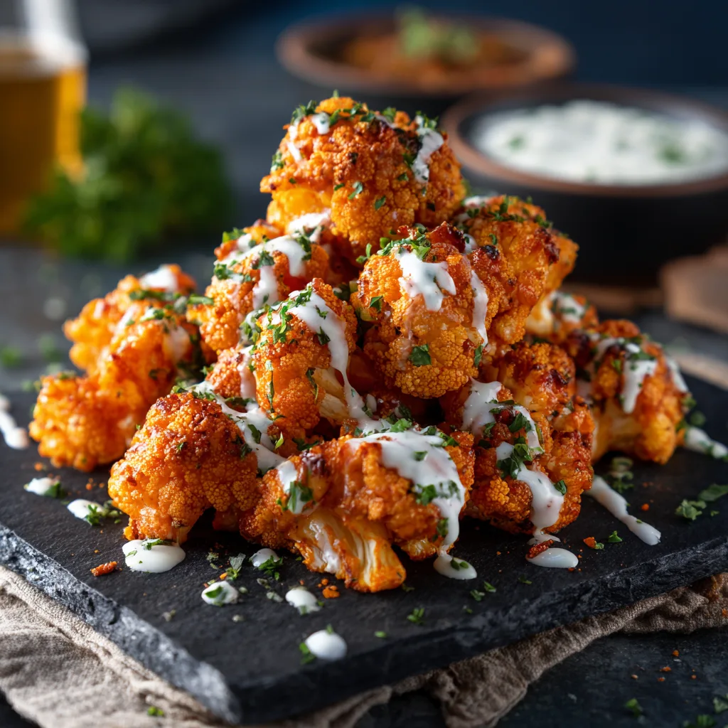Spicy Baked Buffalo Cauliflower Recipe