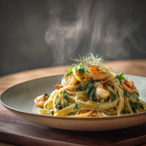 Creamy Garlic Butter Shrimp Pasta Recipe