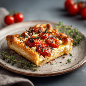 Baked Feta & Roasted Tomato Tart Recipe