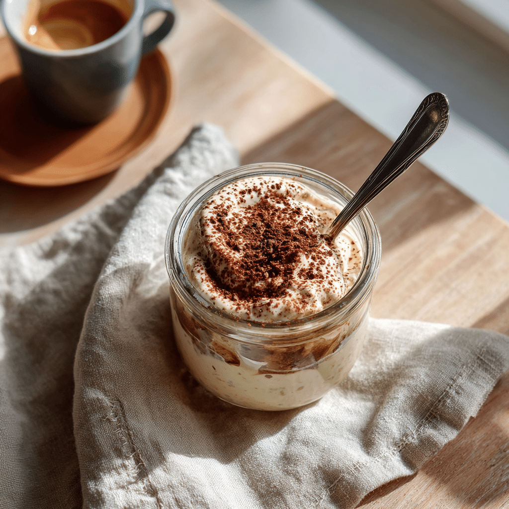 Creamy Tiramisu Overnight Oats Recipe