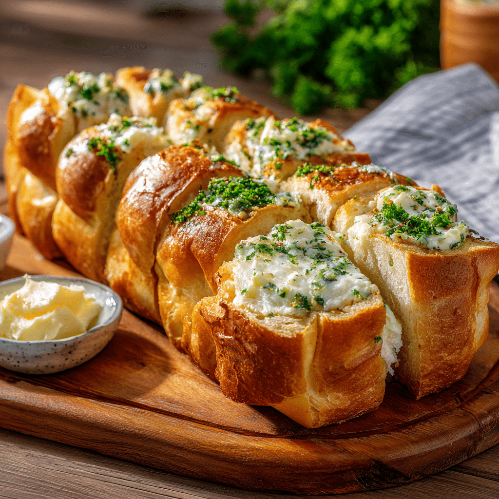 Korean Cream Cheese Garlic Bread (Ultra Trendy) Recipe