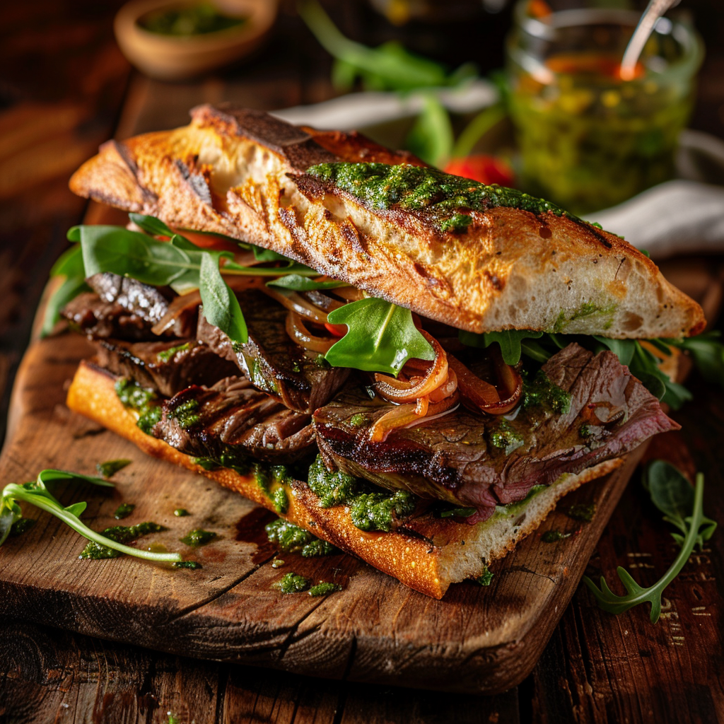 Easy Homemade Portuguese prego with green piri-piri Recipe