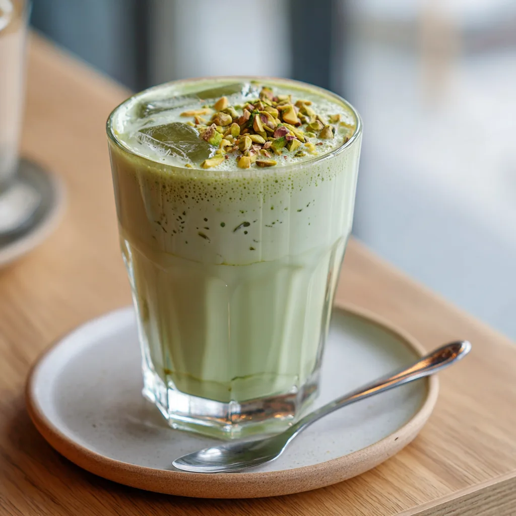 Pistachio Matcha Latte Recipe 2 Pistachio Matcha Latte Recipe - Recipe Image