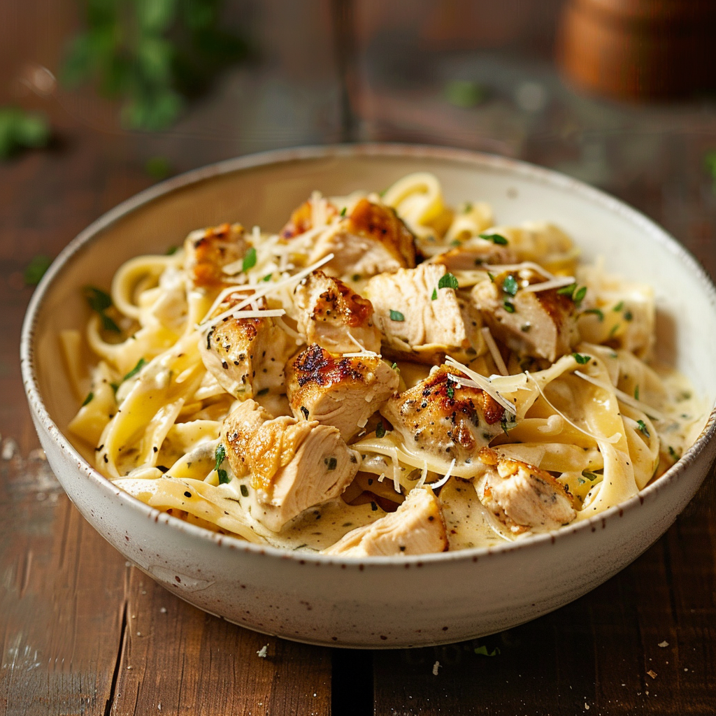 Creamy Garlic Chicken Pasta Recipe