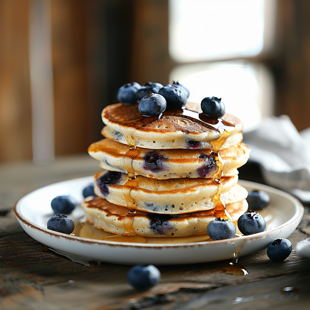 Blueberry Pancake Stack Recipe