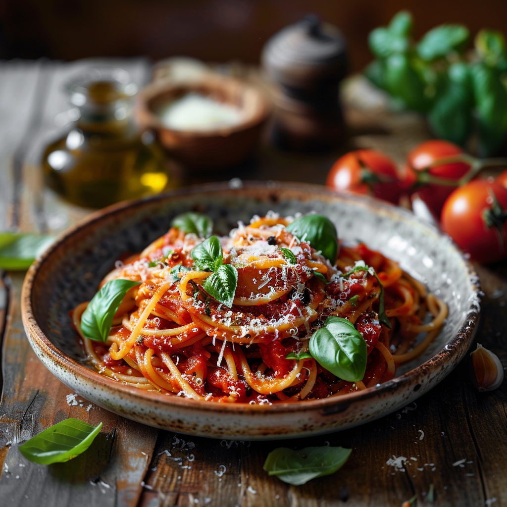 Tomato Basil Pasta Recipe - Recipe Image