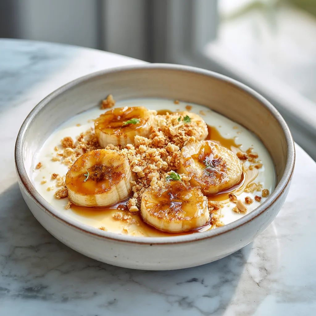 Caramel Banana Dessert Bowl Recipe