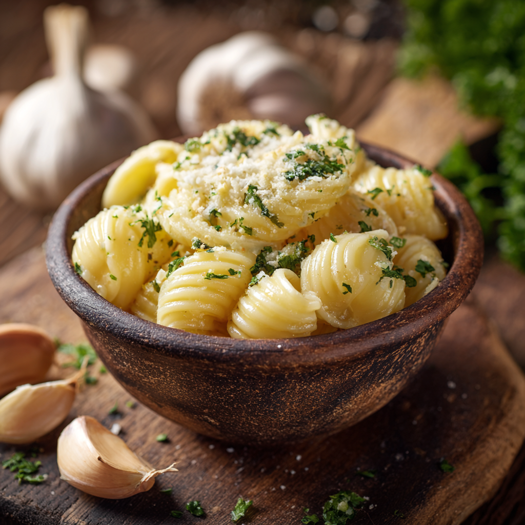Garlic Butter Pasta Cup Recipe