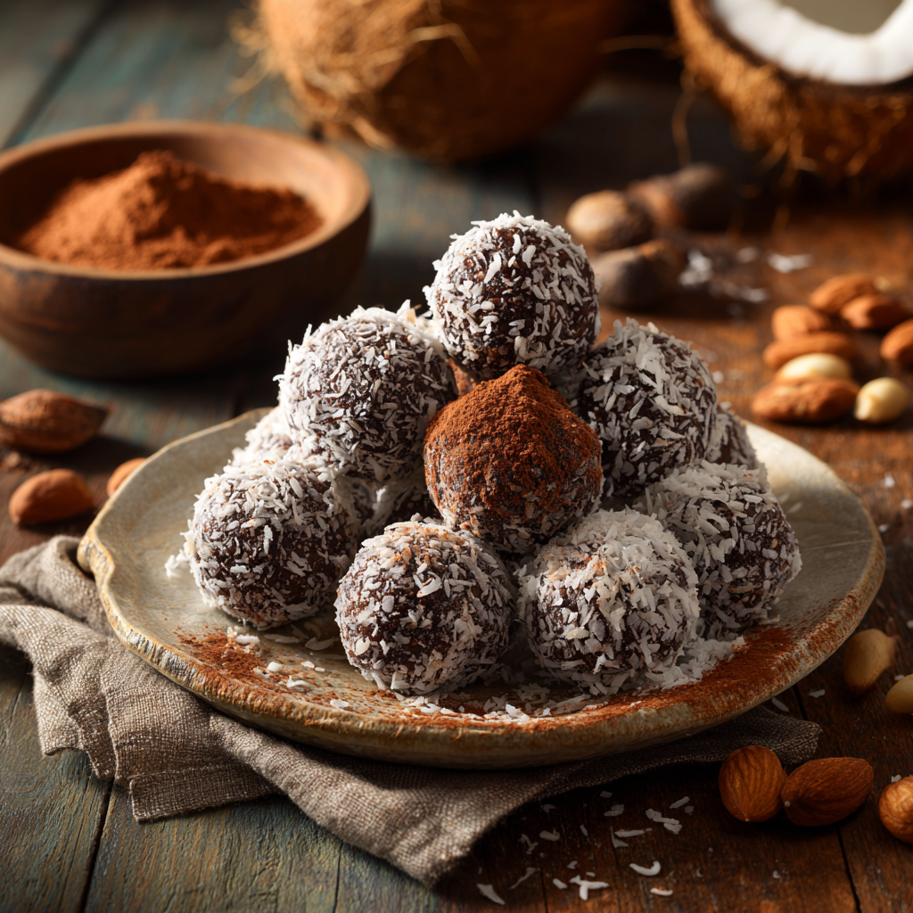 Chocolate Coconut Energy Bites Recipe