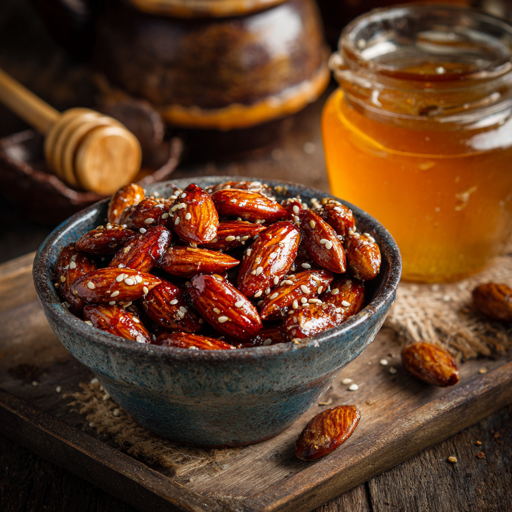 Honey Glazed Almond Snack Recipe