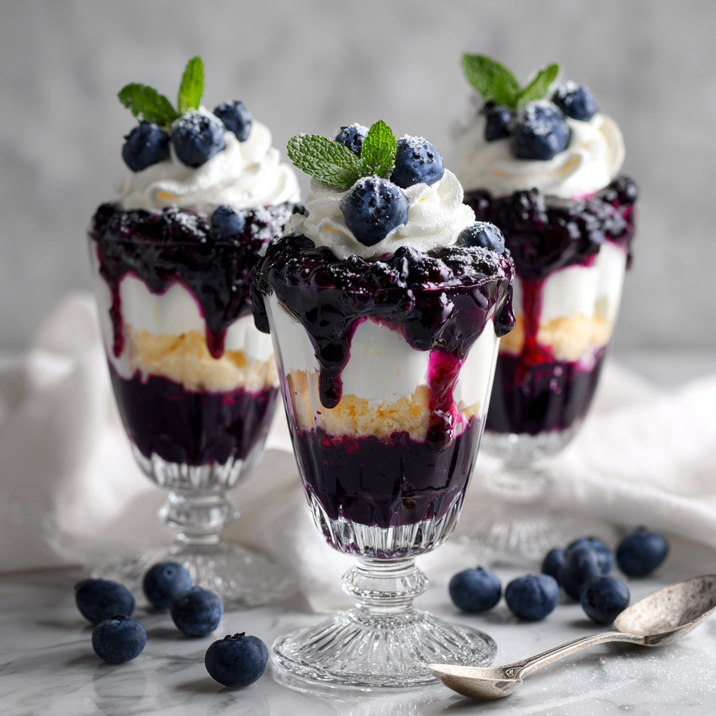 Blueberry Cream Dessert Cups Recipe