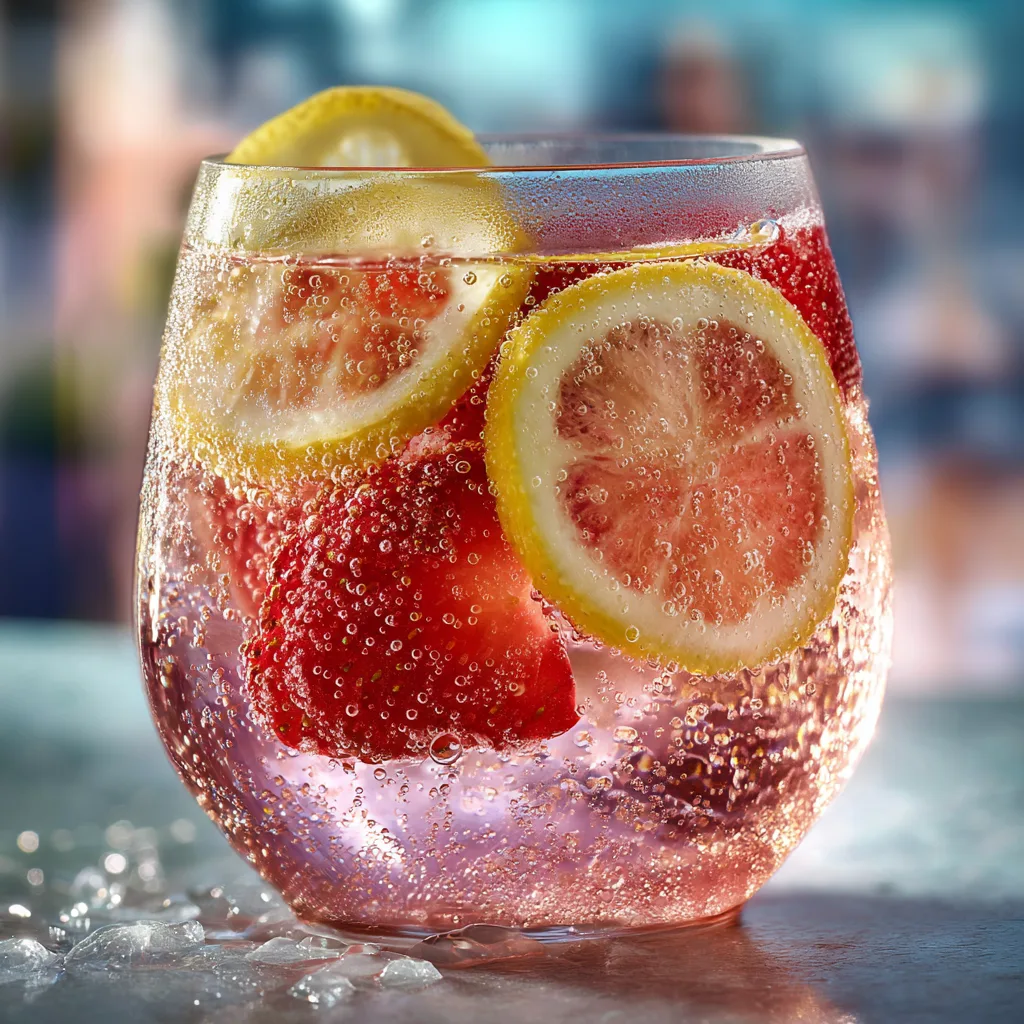 Strawberry Lemonade Spritzer Recipe