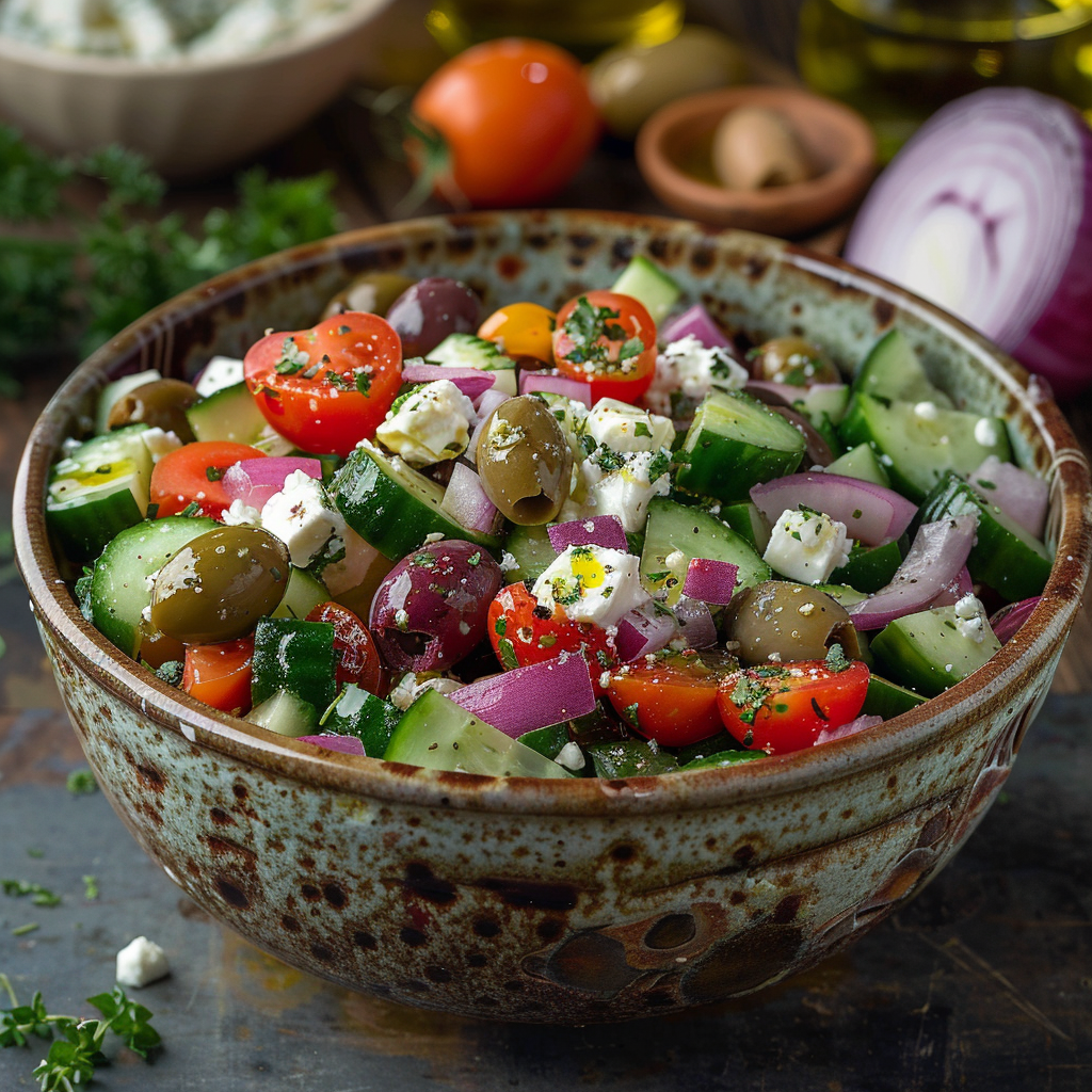 Mediterranean Cucumber Salad Recipe